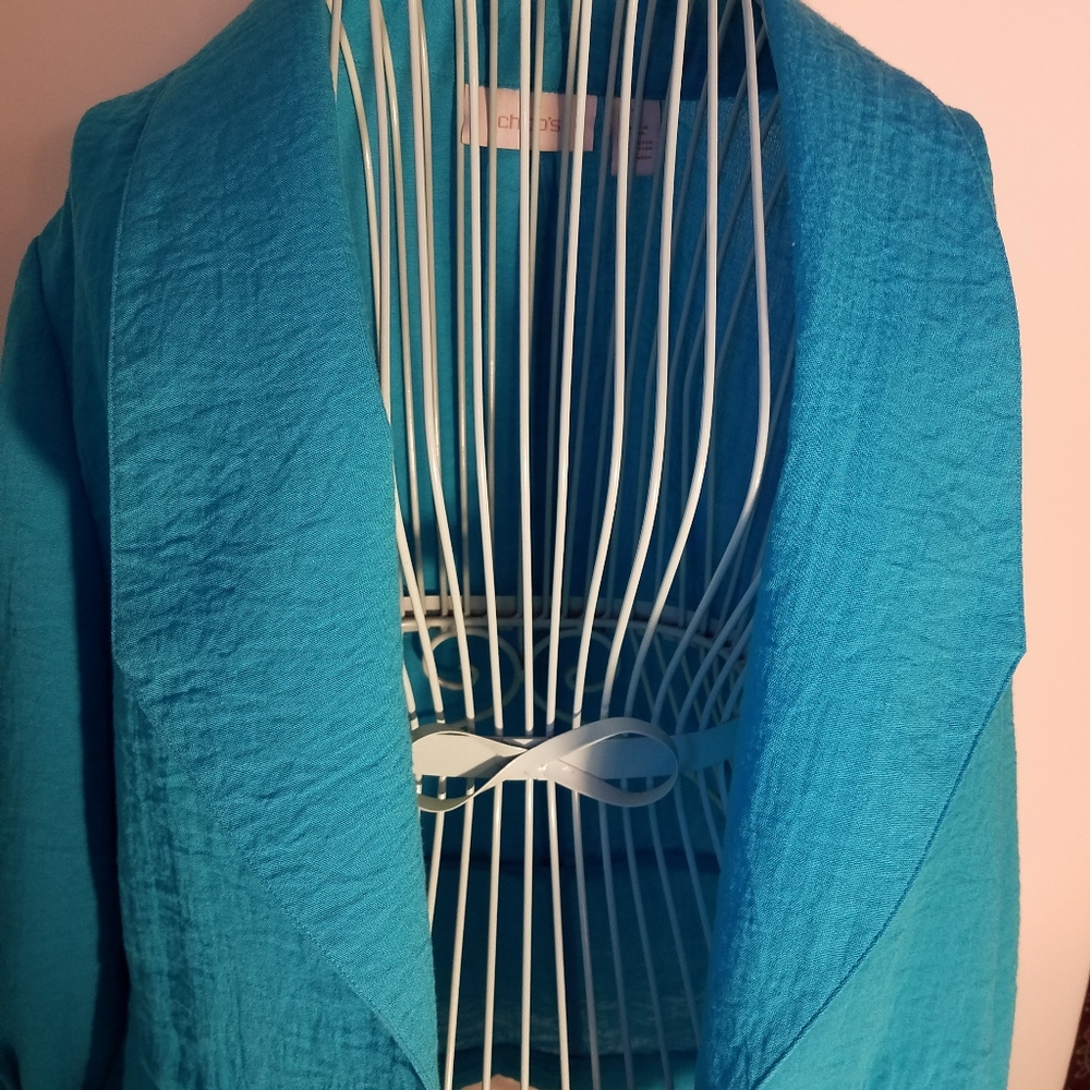 CHICO'S summer light blue Jacket